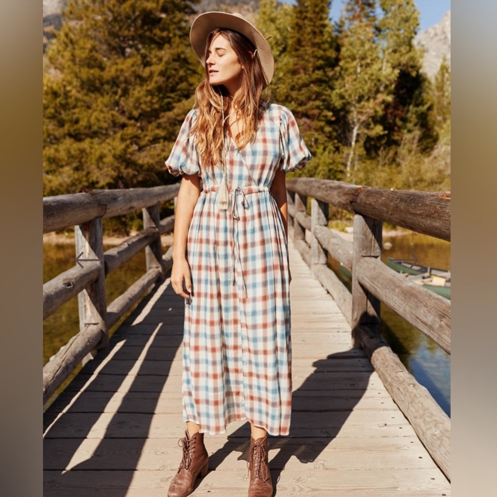 Christy Dawn Dahlia Dress in Fall Plaid